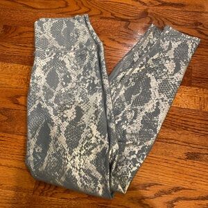 Carbon38 Metallic Snake High-Rise Legging